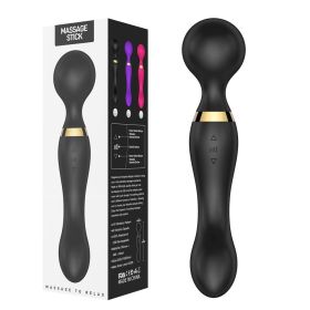Multispeed Vibrating Rechargeable Massager Wand Personal Full Body Therapy(Must Provide A Hazardous Materials Shipping Label For Self-pickup By U (Color: Black)
